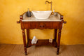 Meuble vasque marbre et bois d'époque Louis-Philippe