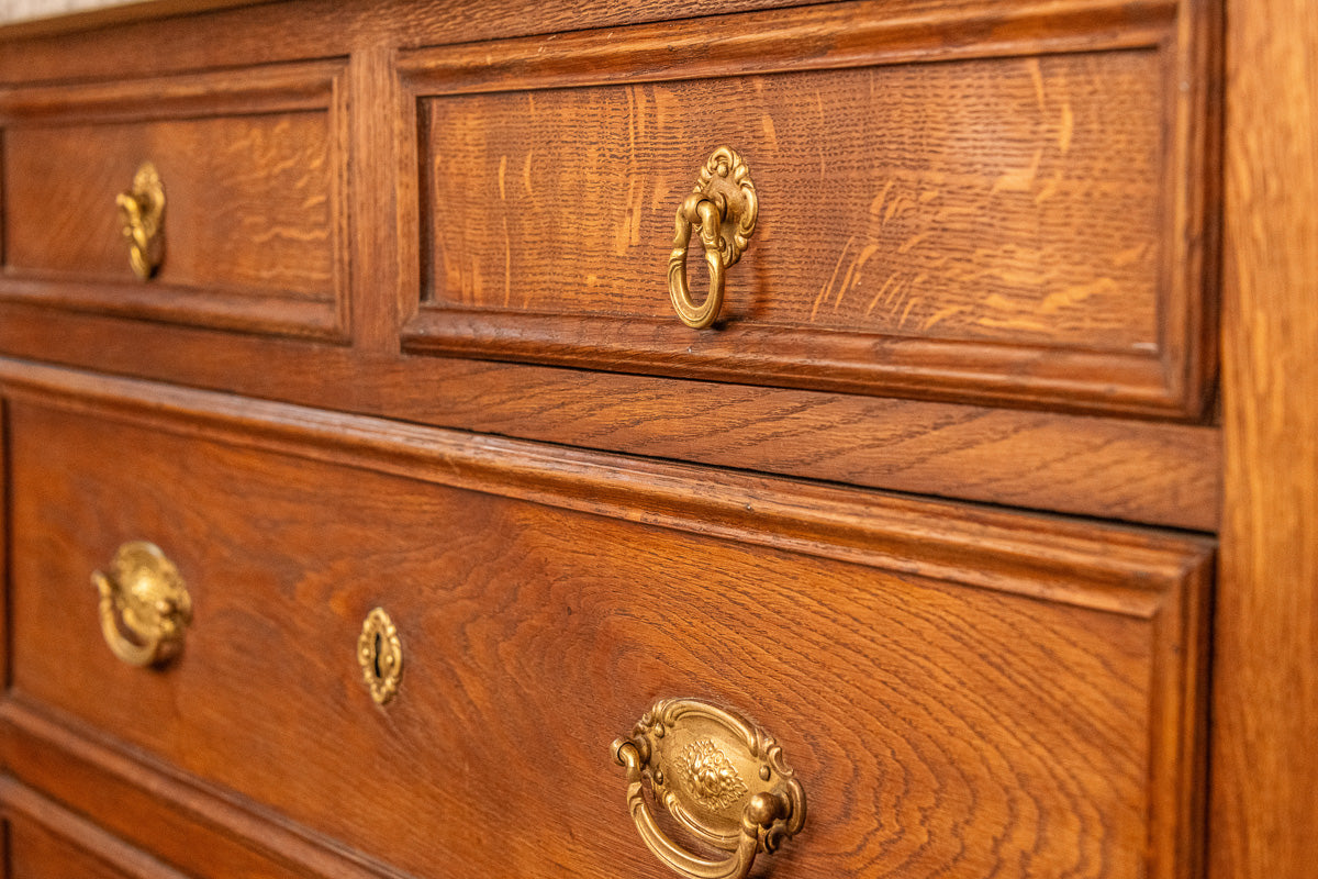 Meuble vasque avec miroir éclairant en bois et marbre