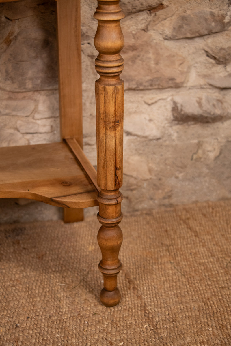 Meuble vasque marbre et bois de style Louis-Philippe